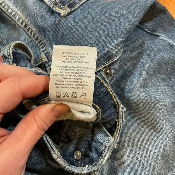 Bohme Bruce Culottes Jeans in Light Wash Women’s Size 24 Wide Leg Cropped Denim - Picture 8 of 8